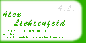 alex lichtenfeld business card